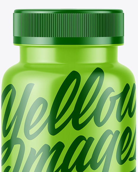 Glossy Plastic Jar Mockup