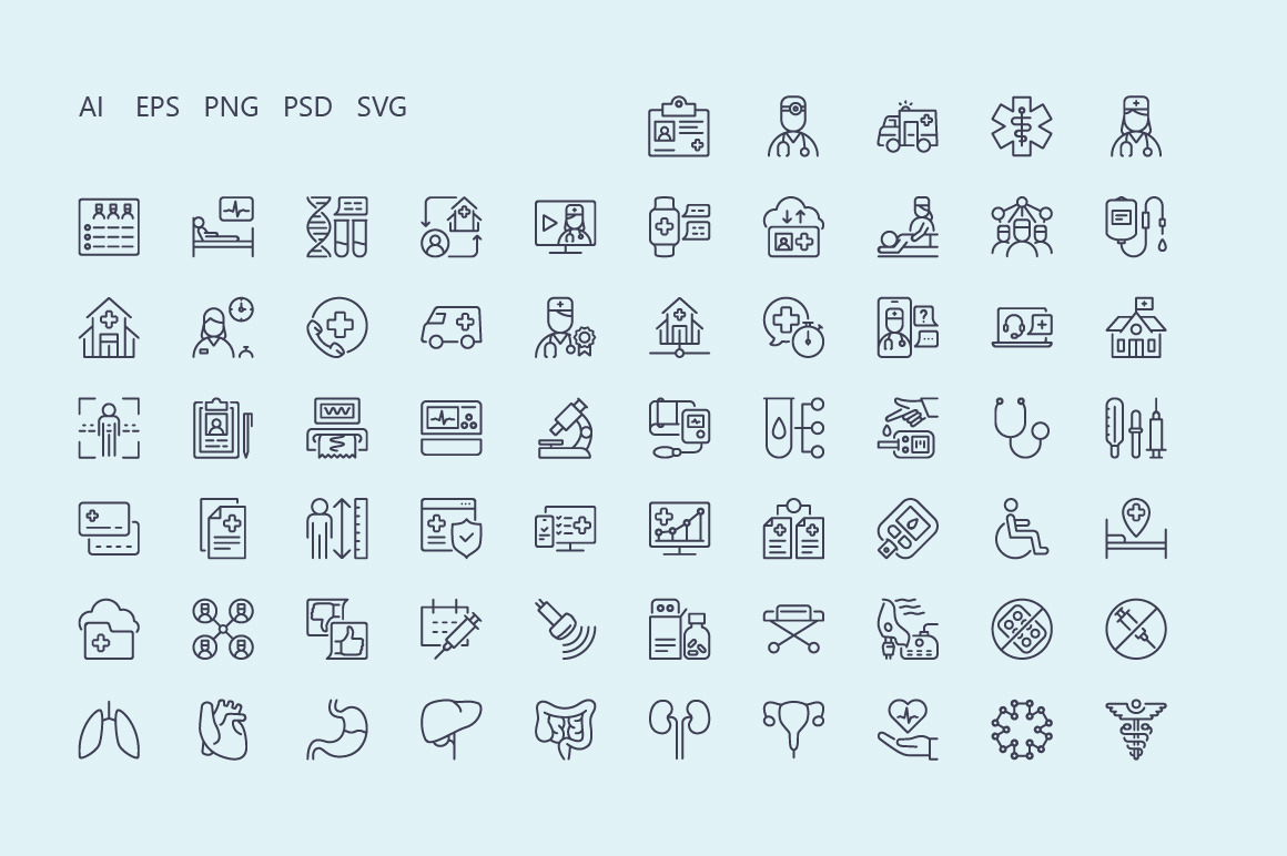 Medicine outline iconset Medicine outline iconset