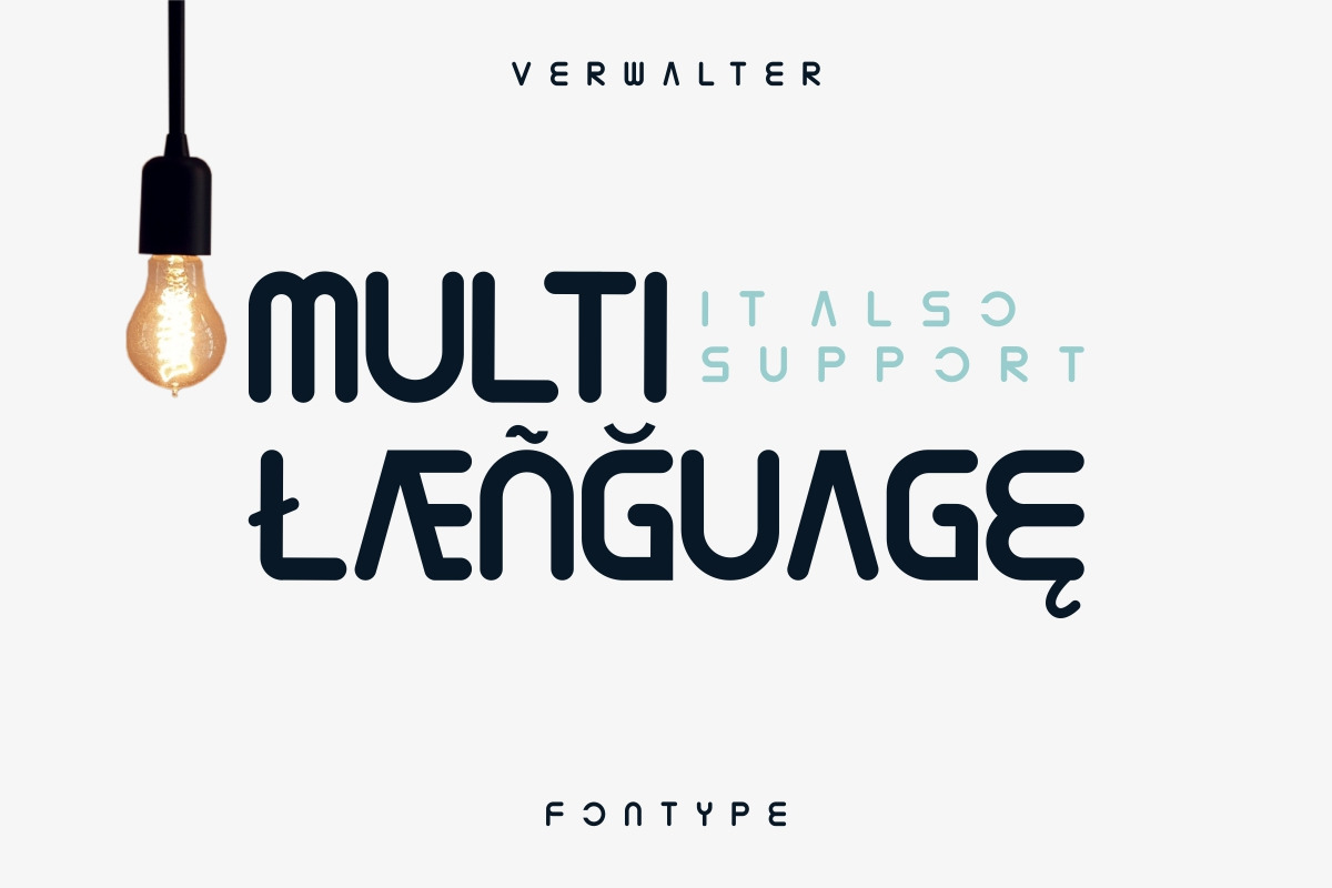 Verwalter Futuristic Font