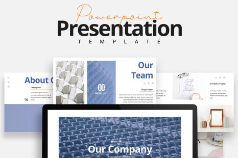 Clean and Neat Company Pitch Deck Template - Ppt template design