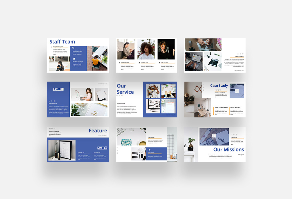 Clean and Neat Company Pitch Deck Template