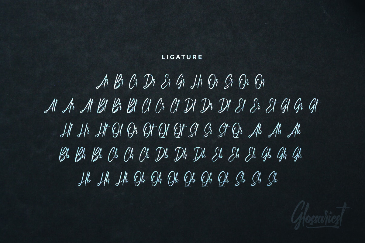 Glossariest Textured Brush Script Font Glossariest Textured Brush Script Font