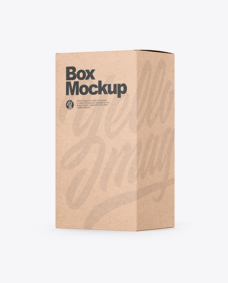 Kraft Box W/ Blister Pack Mockup