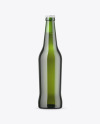 500ml Green Glass Beer Bottle Mockup