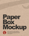 Kraft Paper Box with Handles Mockup