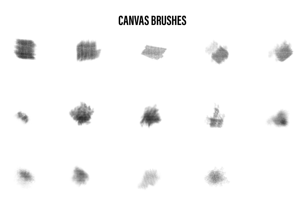 29 Realistic Canvas Brushes for Photoshop