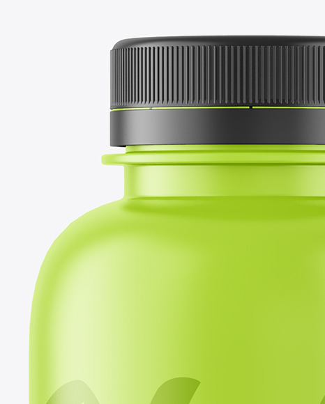 400ml Matte Plastic Bottle Mockup