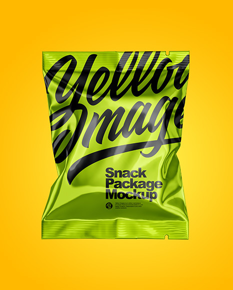 Metallic Snack Package Mockup