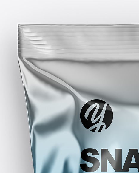 Metallic Snack Package Mockup