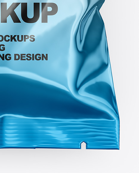 Metallic Snack Package Mockup