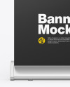 Metallic Roll-up Banner Mockup