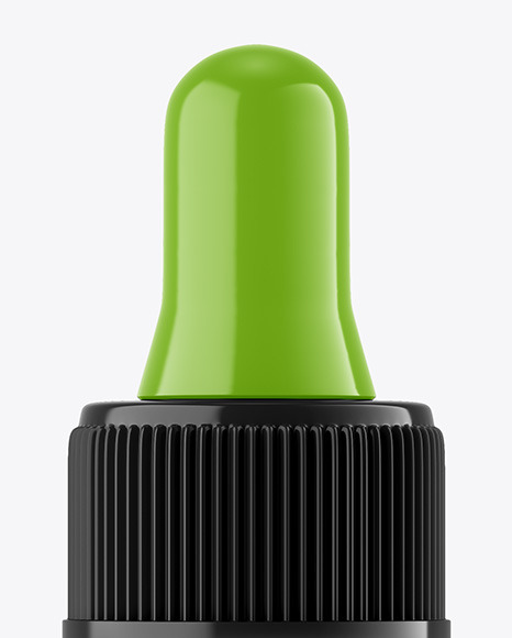 Glossy Dropper Bottle Mockup