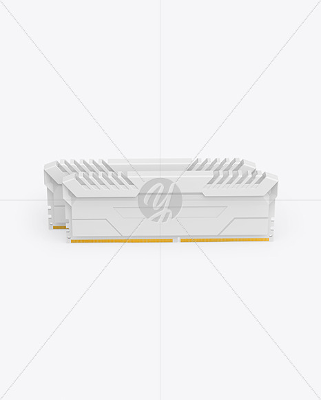 Two Modules of DDR4 RAM Mockup