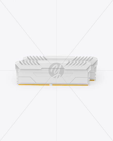 Two Modules of DDR4 RAM Mockup