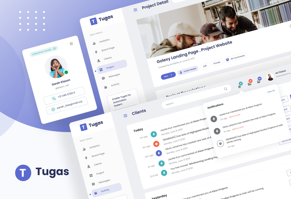 Tugas - Project Management Admin Dashboard