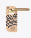 Kraft Door Hanger Mockup