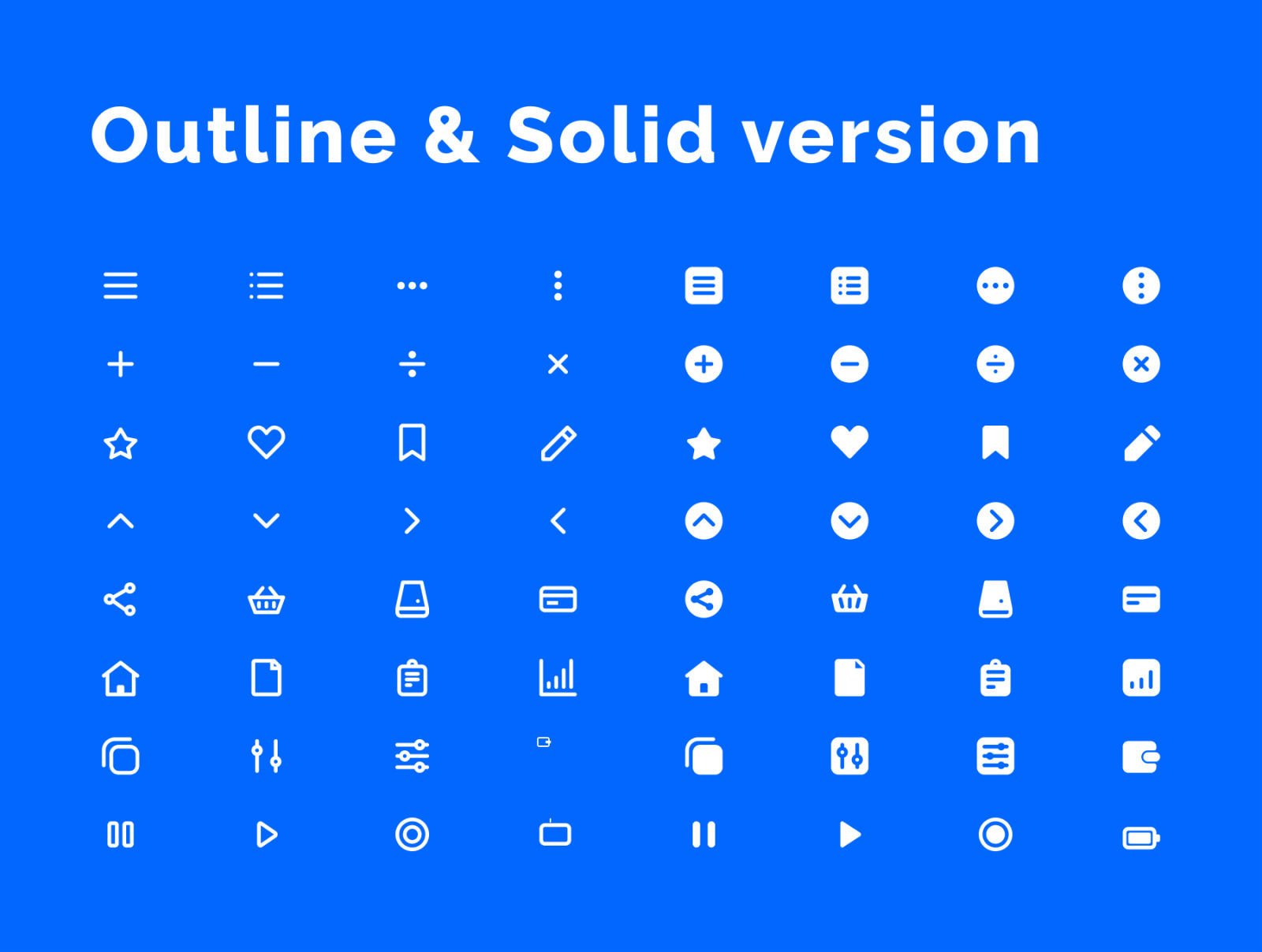 Basic &amp; Essentials Icons Set