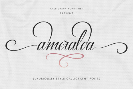 Ameralda Calligraphy Font - Original