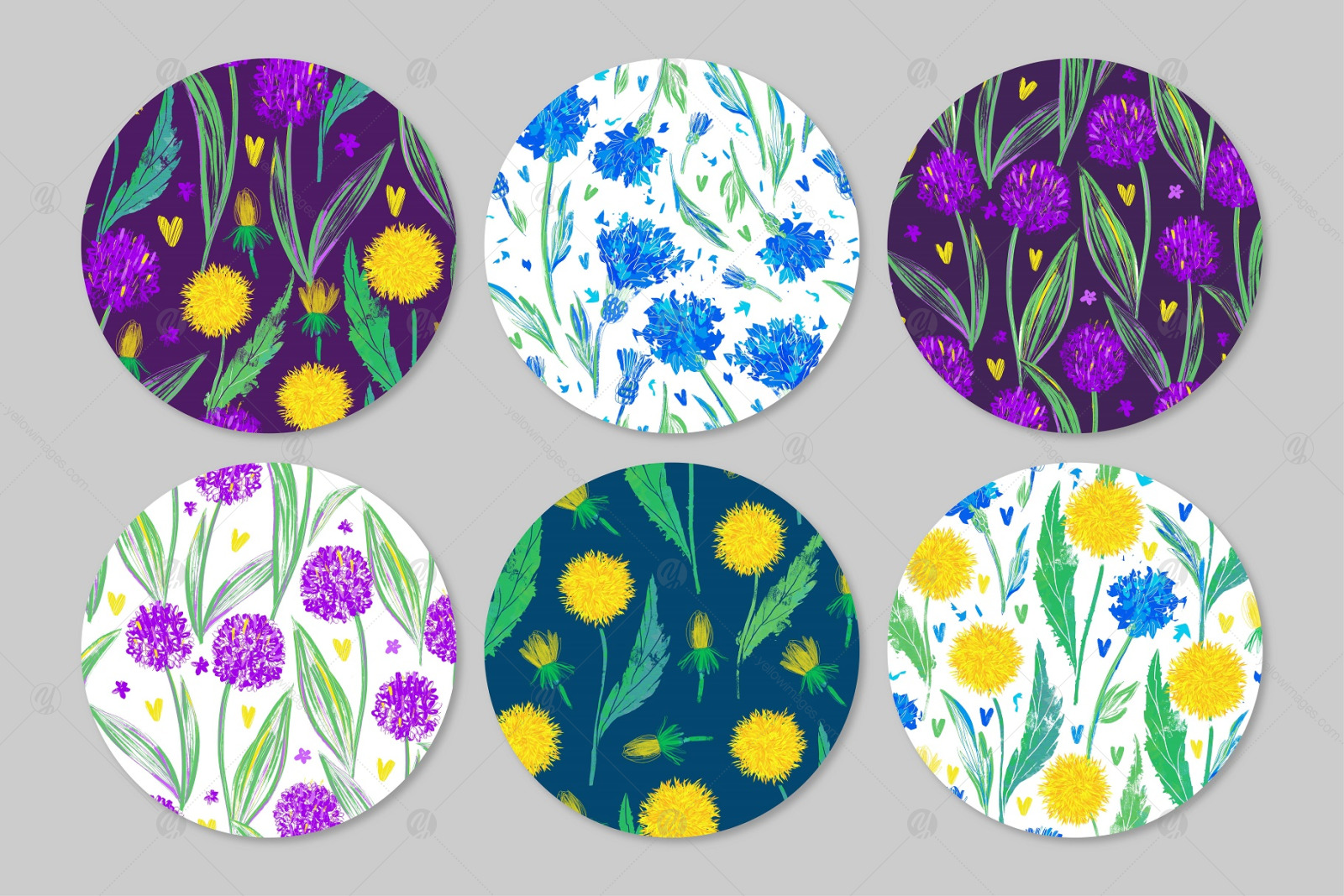 Wildflowers Pattern Collection Wildflowers Pattern Collection