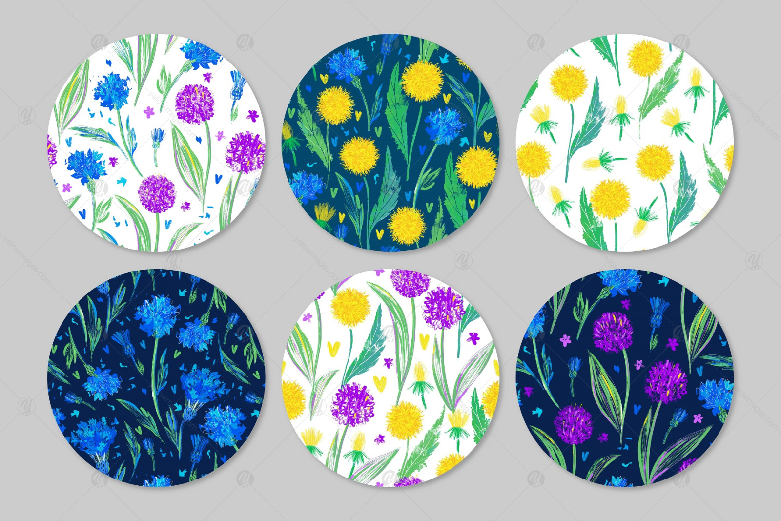 Wildflowers Pattern Collection Wildflowers Pattern Collection