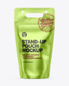 Metallic Stand-up Pouch Mockup