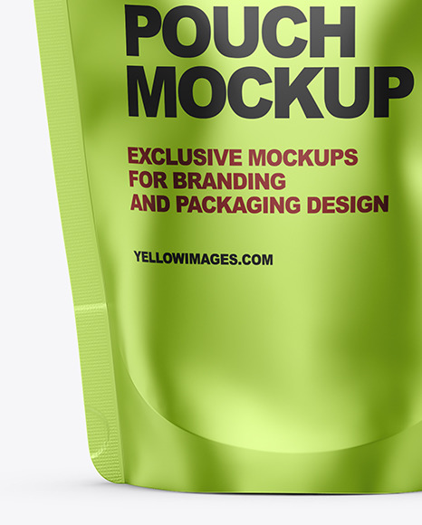 Metallic Stand-up Pouch Mockup