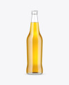 500ml Clear Glass Lager Beer Bottle Mockup