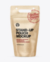 Kraft Stand-up Pouch Mockup