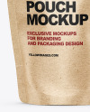 Kraft Stand-up Pouch Mockup