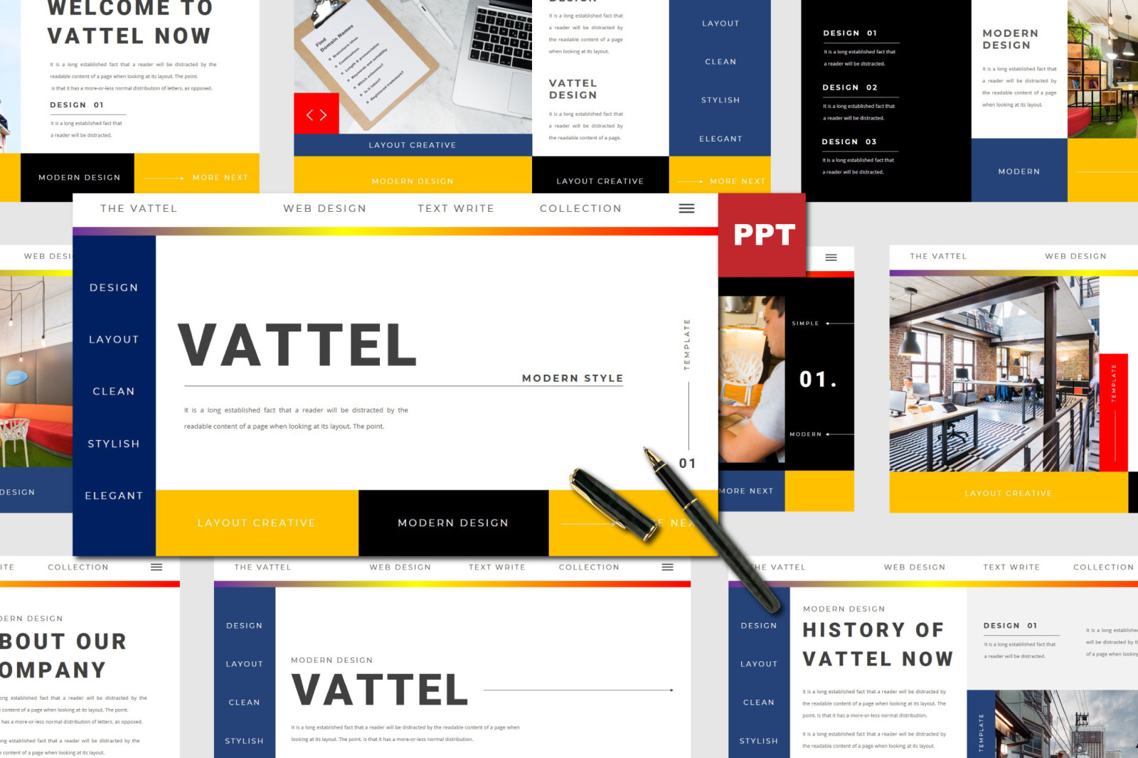 VATTEL Powerpoint Template VATTEL Powerpoint Template