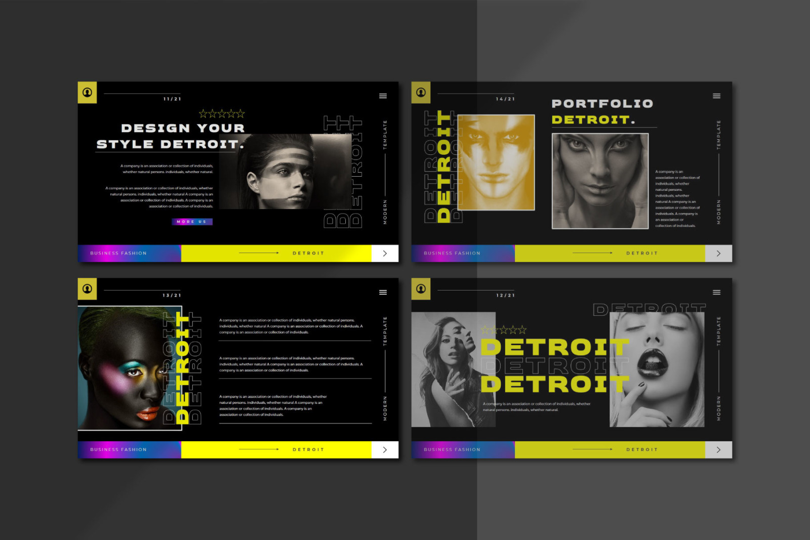 DETROIT Powerpoint Template