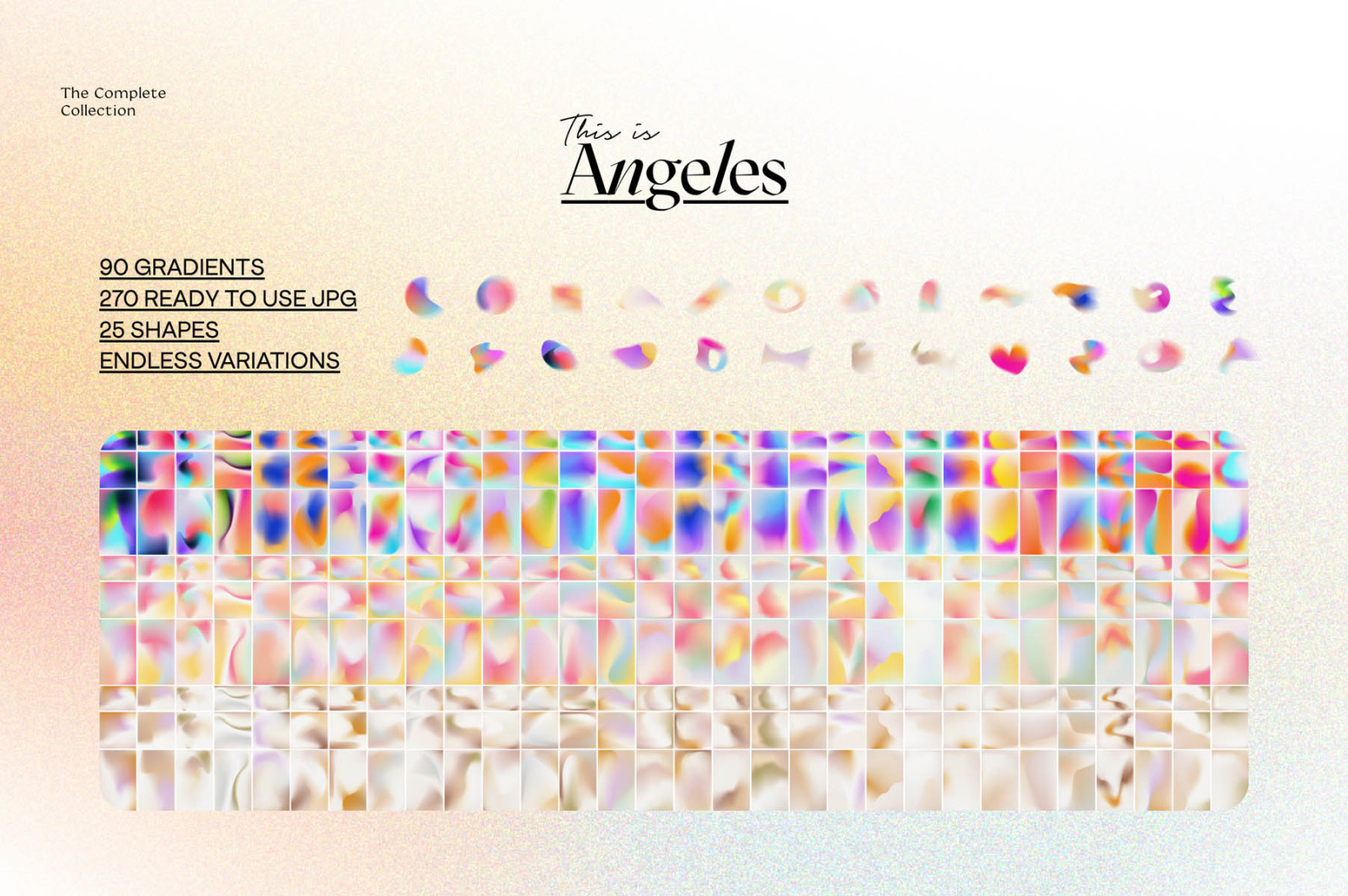 Angeles - Retro Gradients & Shapes Angeles - Retro Gradients & Shapes