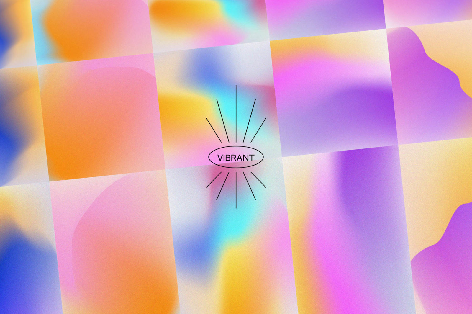 Angeles - Retro Gradients & Shapes Angeles - Retro Gradients & Shapes