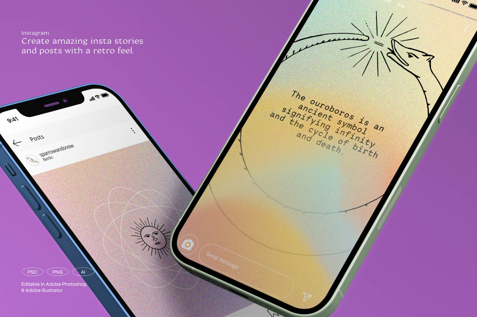 Angeles - Retro Gradients & Shapes Angeles - Retro Gradients & Shapes