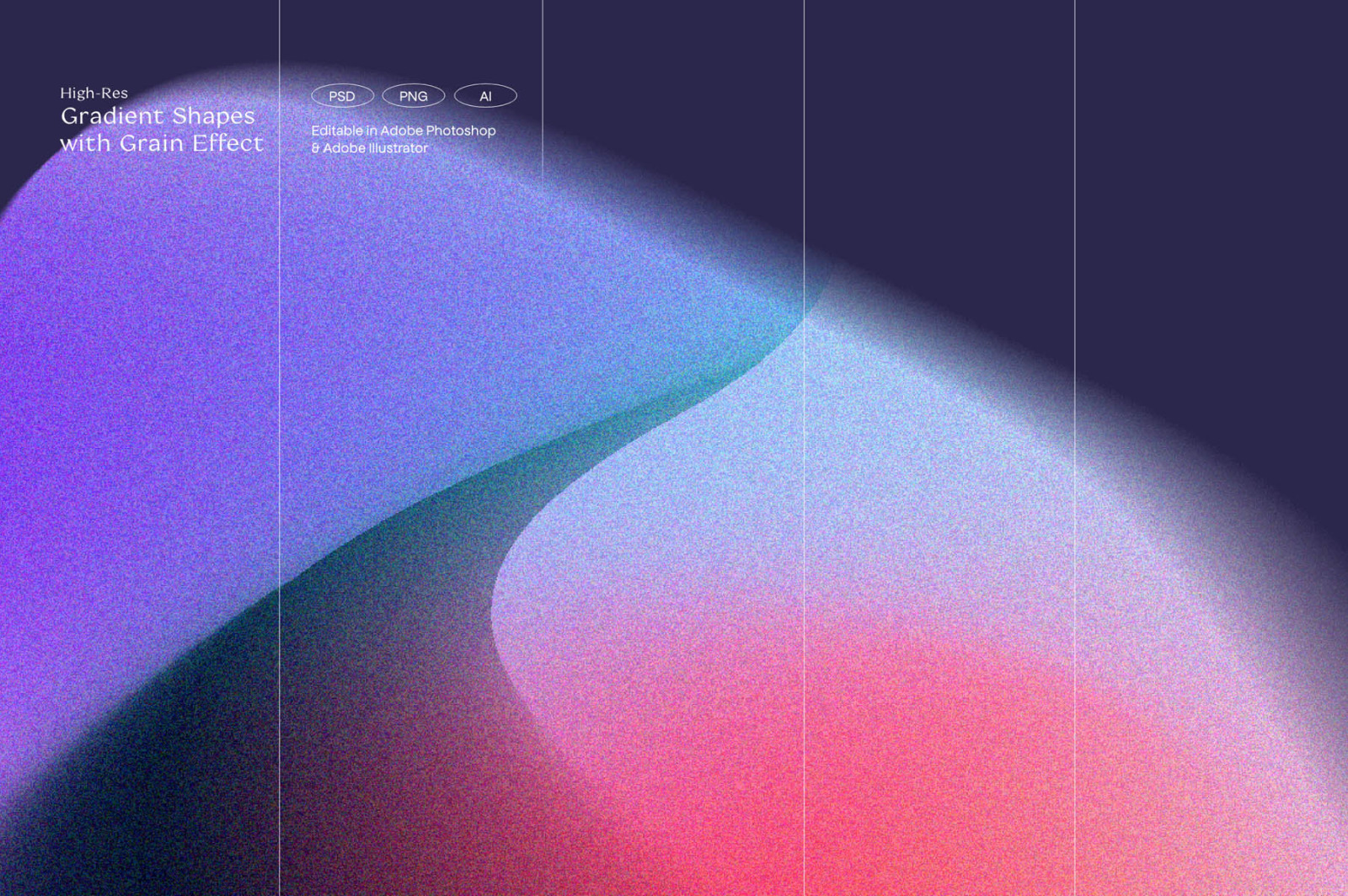 Angeles - Retro Gradients & Shapes Angeles - Retro Gradients & Shapes