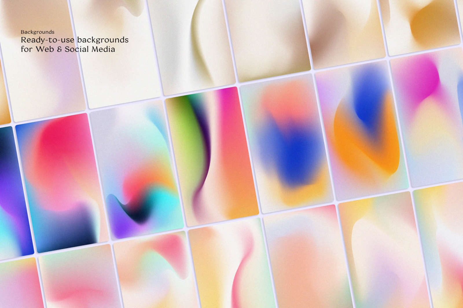 Angeles - Retro Gradients & Shapes Angeles - Retro Gradients & Shapes