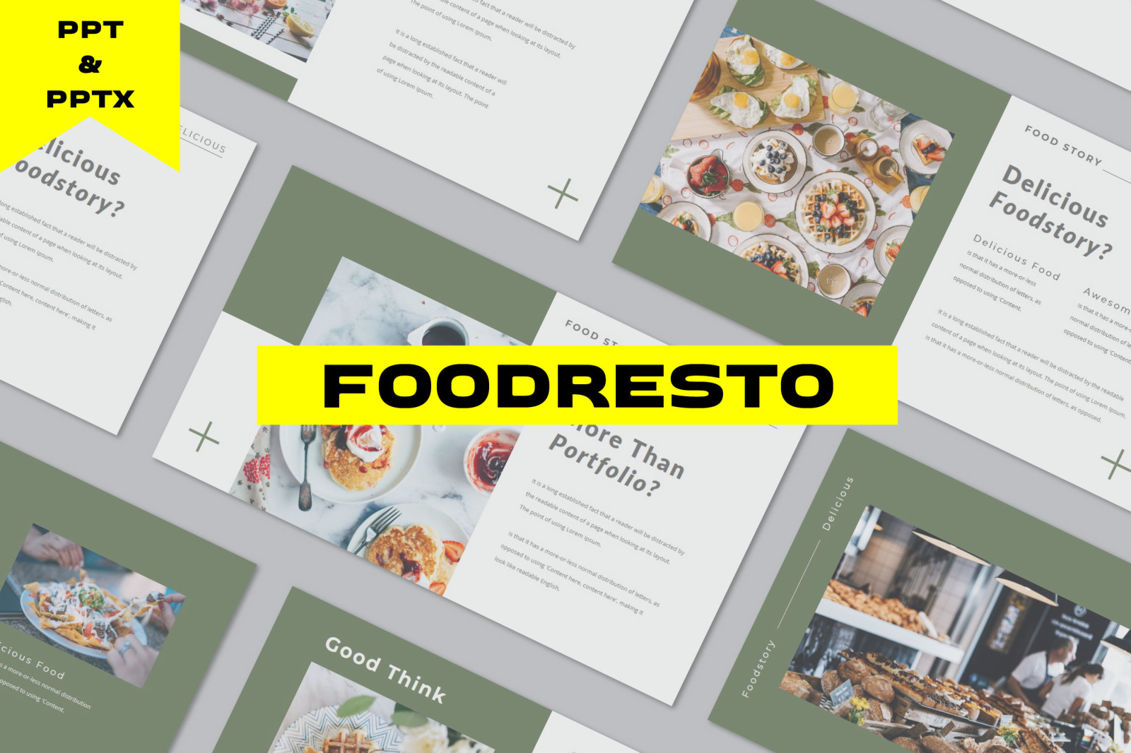 FOODRESTO Powerpoint Template