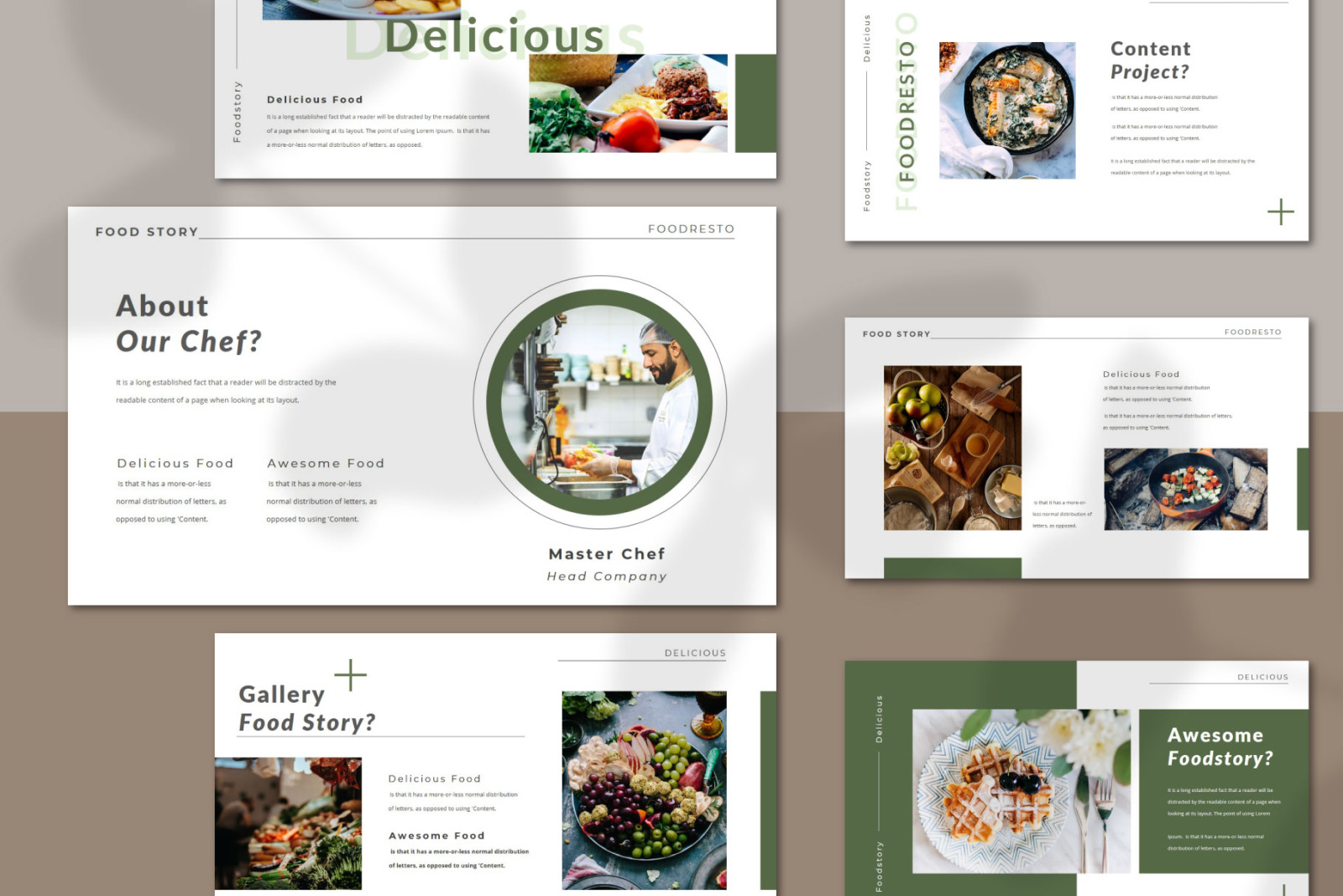 FOODRESTO Google Slides FOODRESTO Google Slides