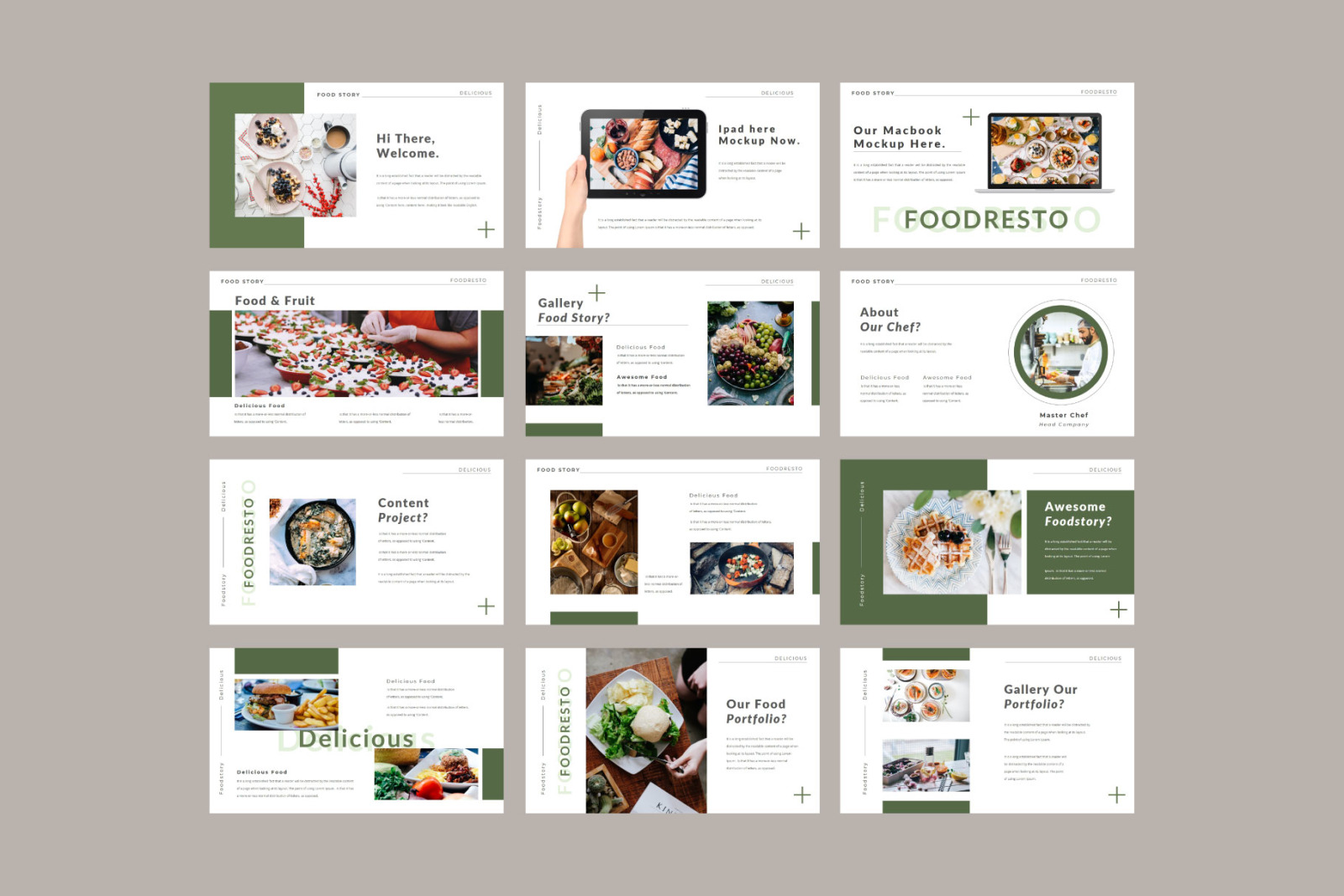 FOODRESTO Google Slides FOODRESTO Google Slides