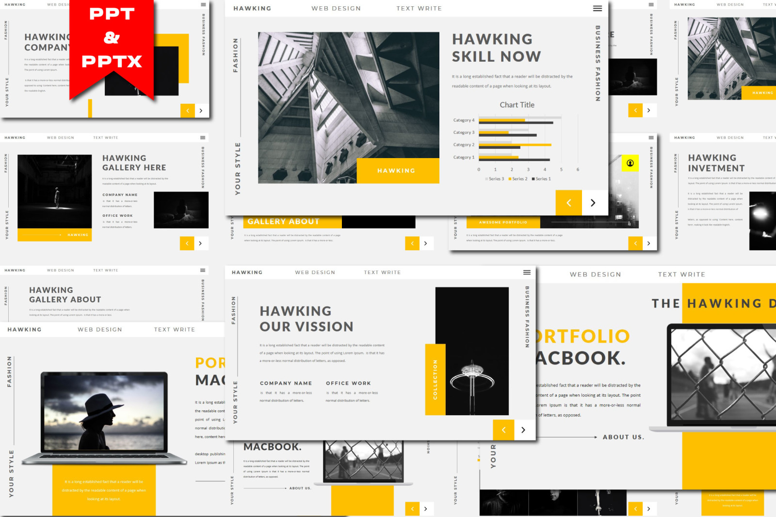 HAWKING Powerpoint Template HAWKING Powerpoint Template
