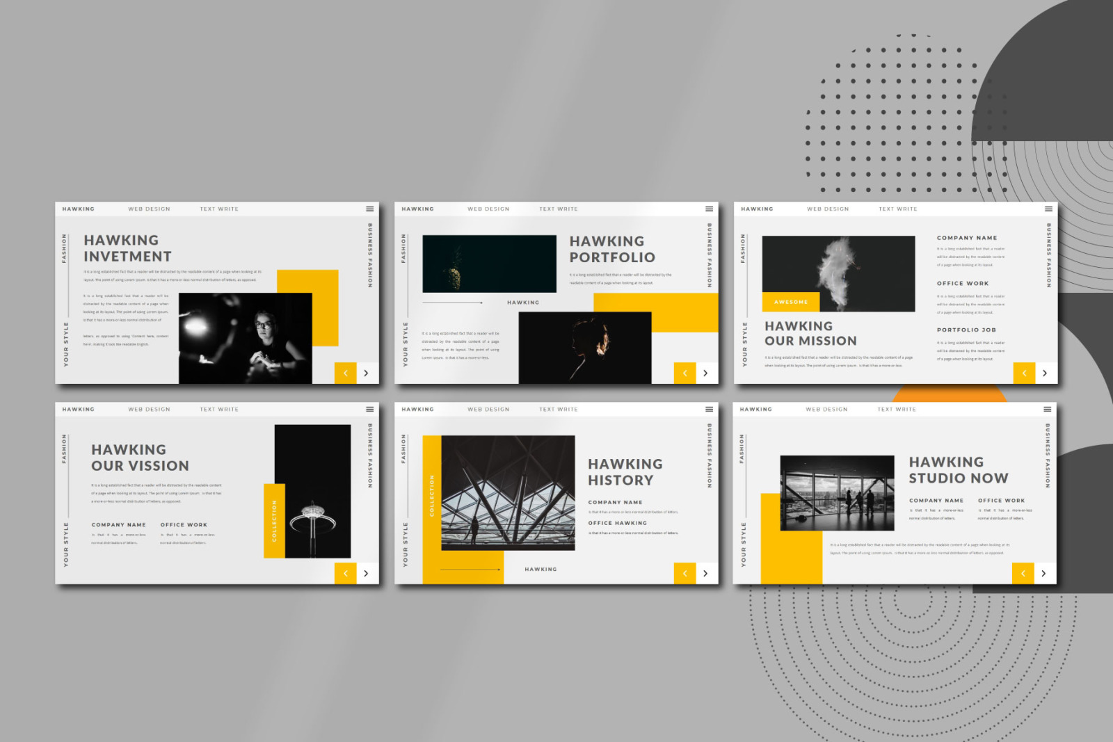 HAWKING Keynote Template