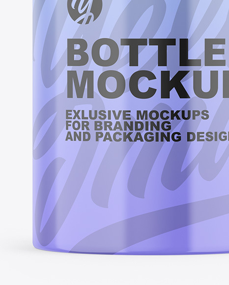 Glossy Bottle Mockup