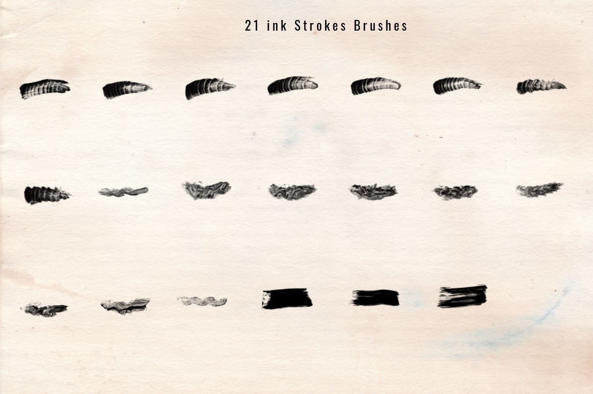 1243 Ink Stroke Brushes for Photoshop 1243 Ink Stroke Brushes for Photoshop