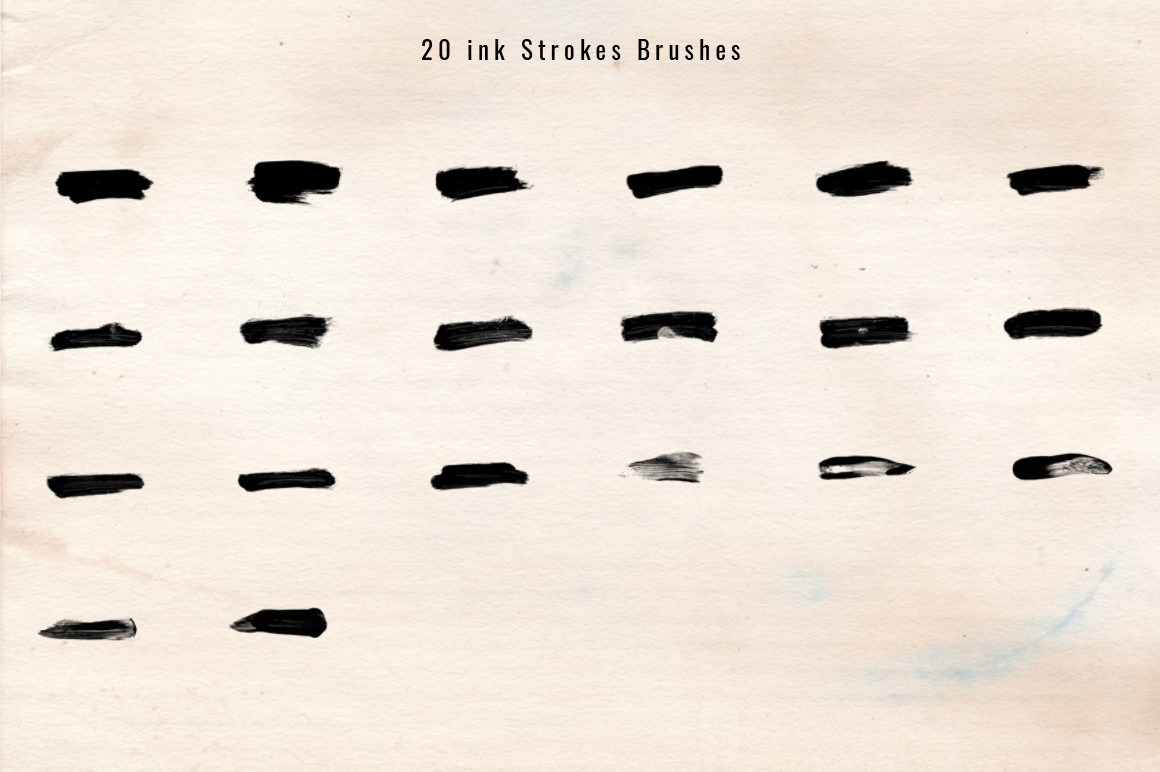 1243 Ink Stroke Brushes for Photoshop 1243 Ink Stroke Brushes for Photoshop