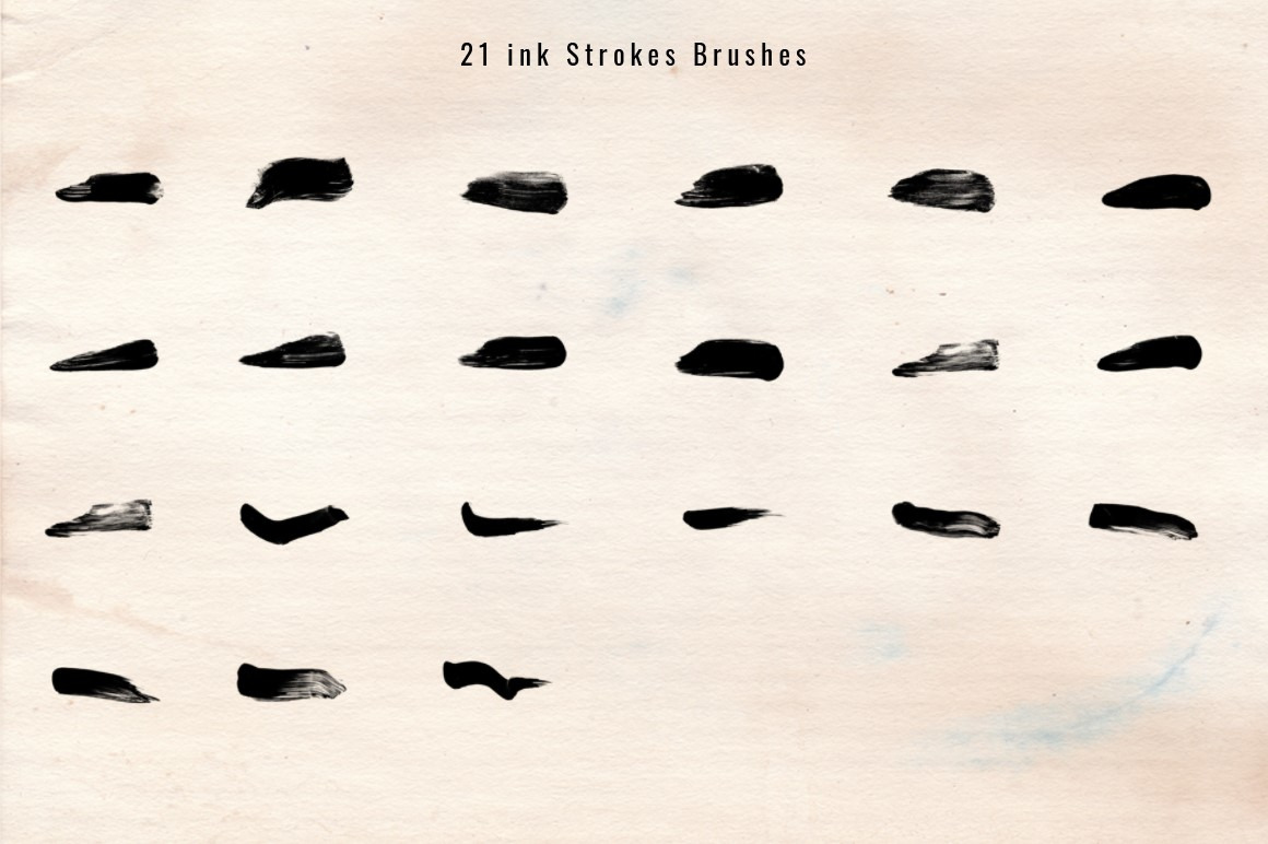 1243 Ink Stroke Brushes for Photoshop 1243 Ink Stroke Brushes for Photoshop