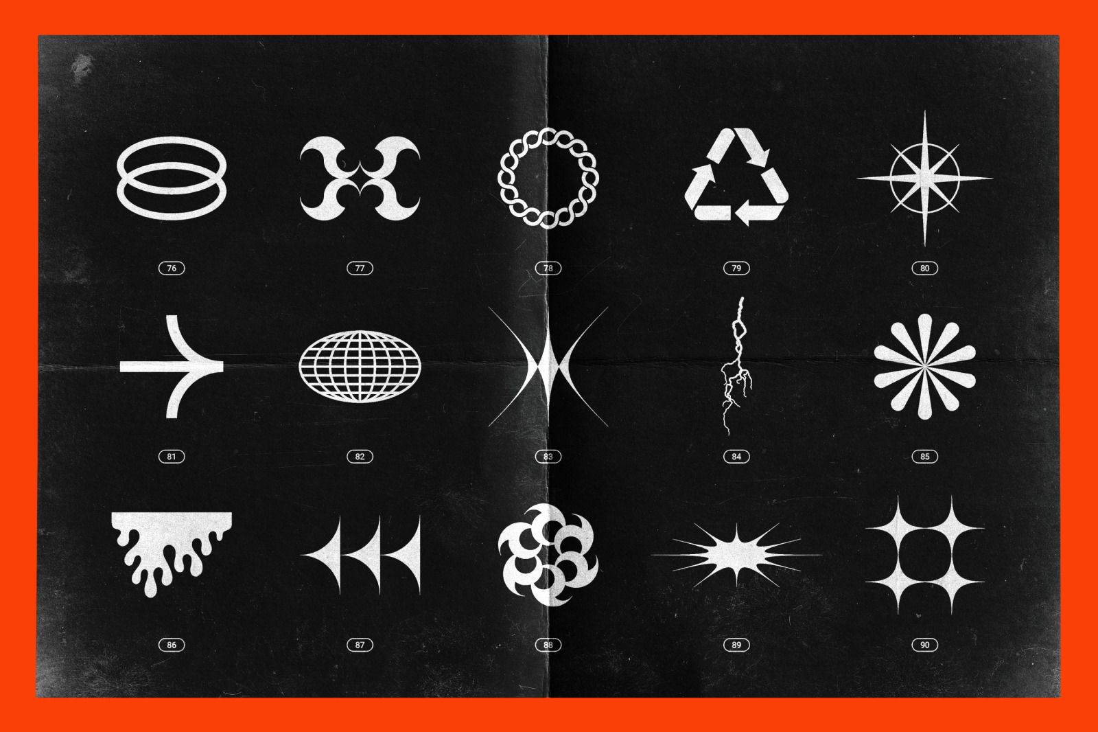 Chrome & vector abstract shapes bundle – 200 geometric design elements Chrome & vector abstract shapes bundle – 200 geometric design elements