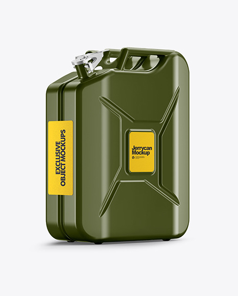 Fuel Jerrycan - Half Side View