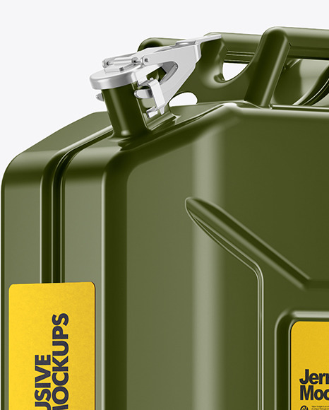 Fuel Jerrycan - Half Side View