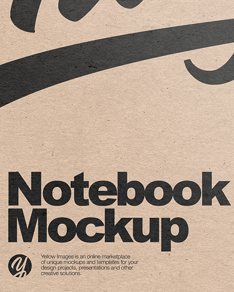 Kraft Paper Notebook Mockup