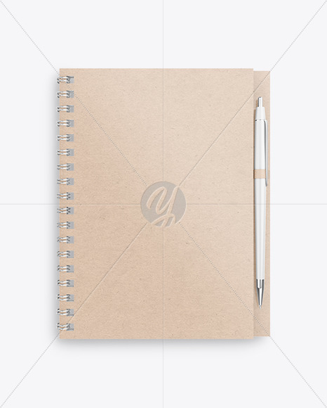 Kraft Paper Notebook Mockup